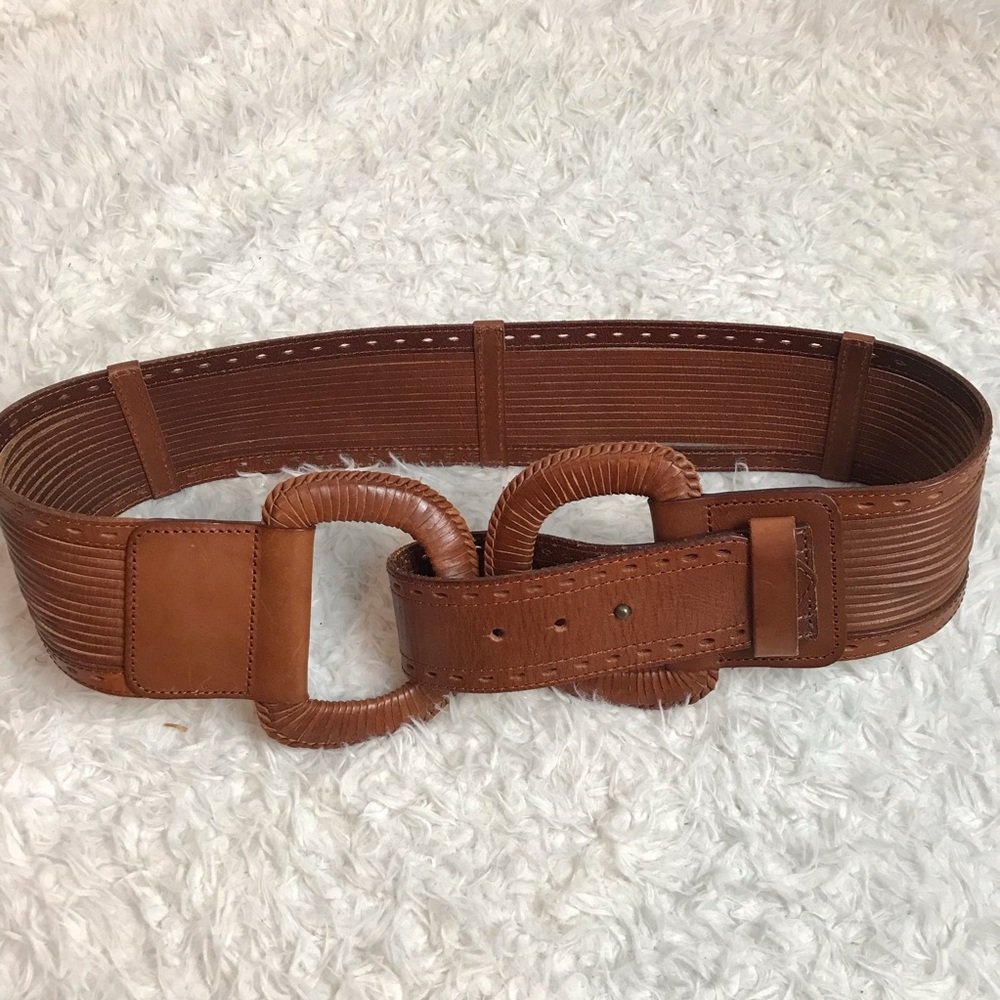 Linea Pelle Collection Wide Leather Belt